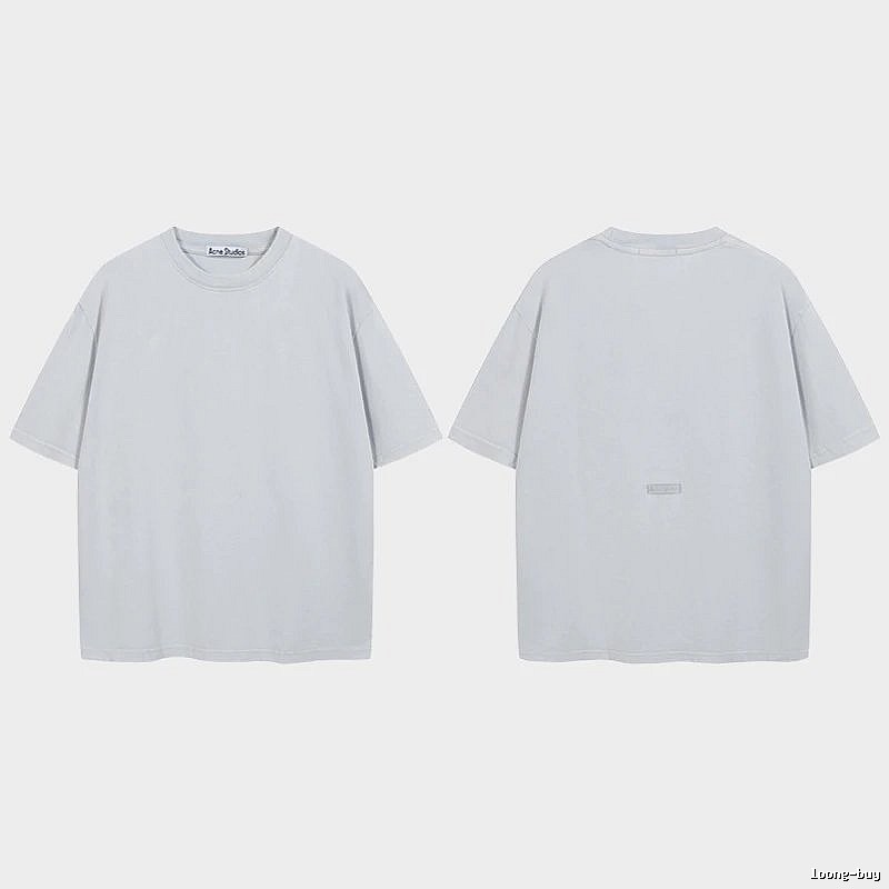 Acne Studios 2090-80 Blue Style Ac908040 Stockholm Logo T-Shirt Relaxed Styling