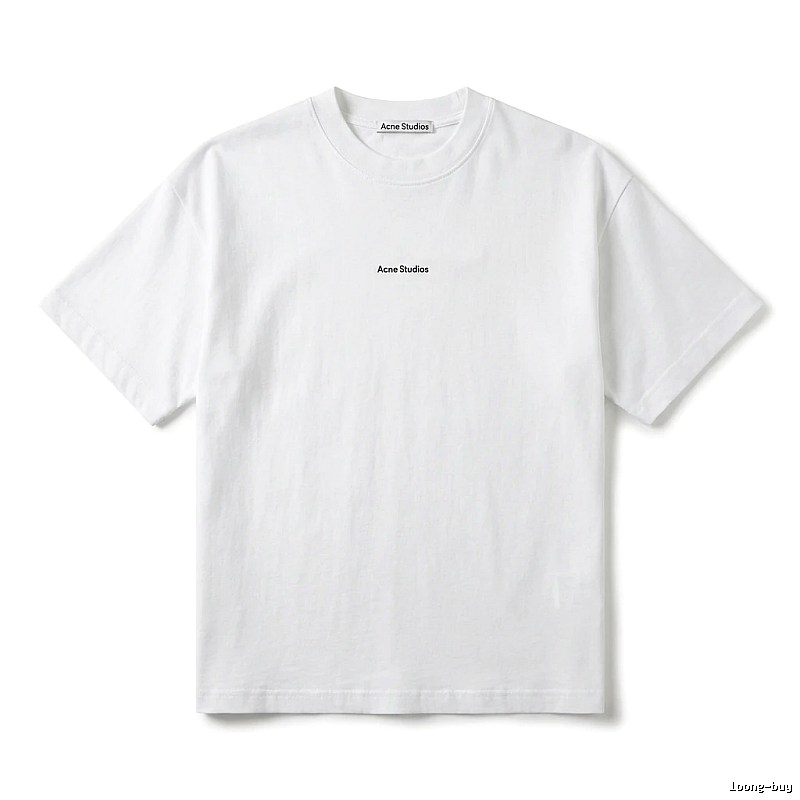 Acne Studios minimalist style white T-shirt