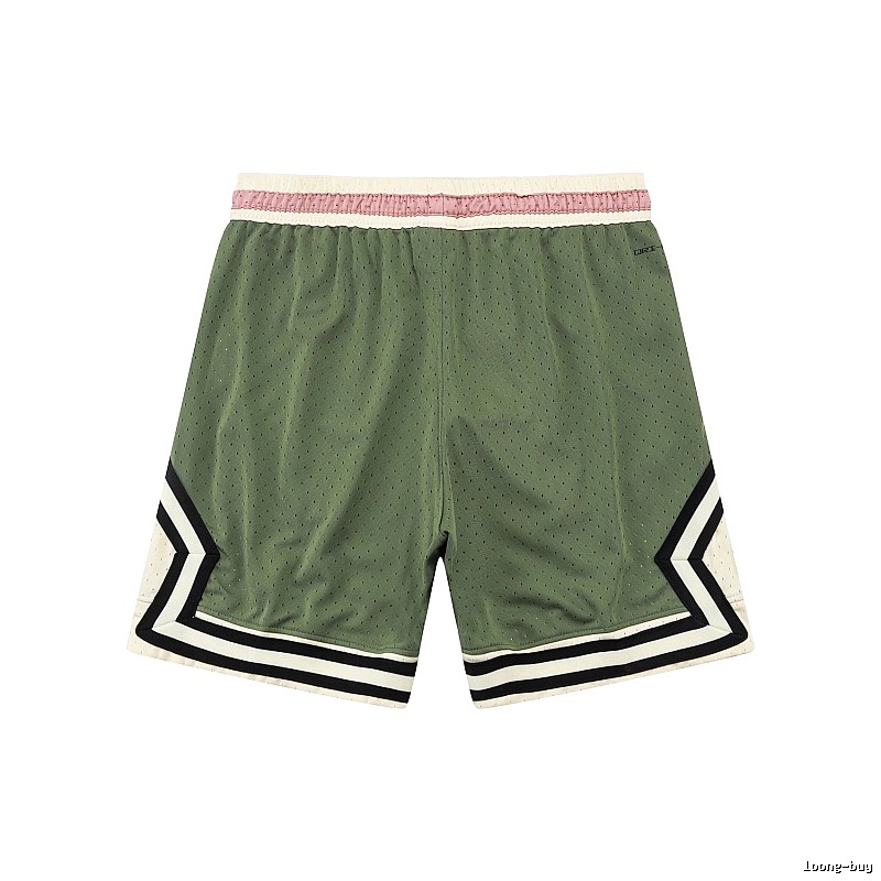 AJ retro-style green shorts