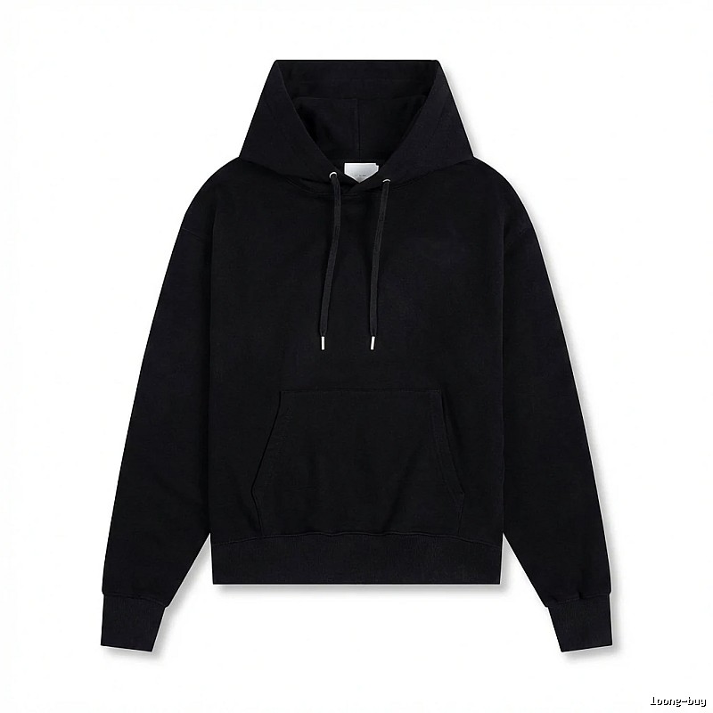 AMI Basic Style Simple Black Hoodie