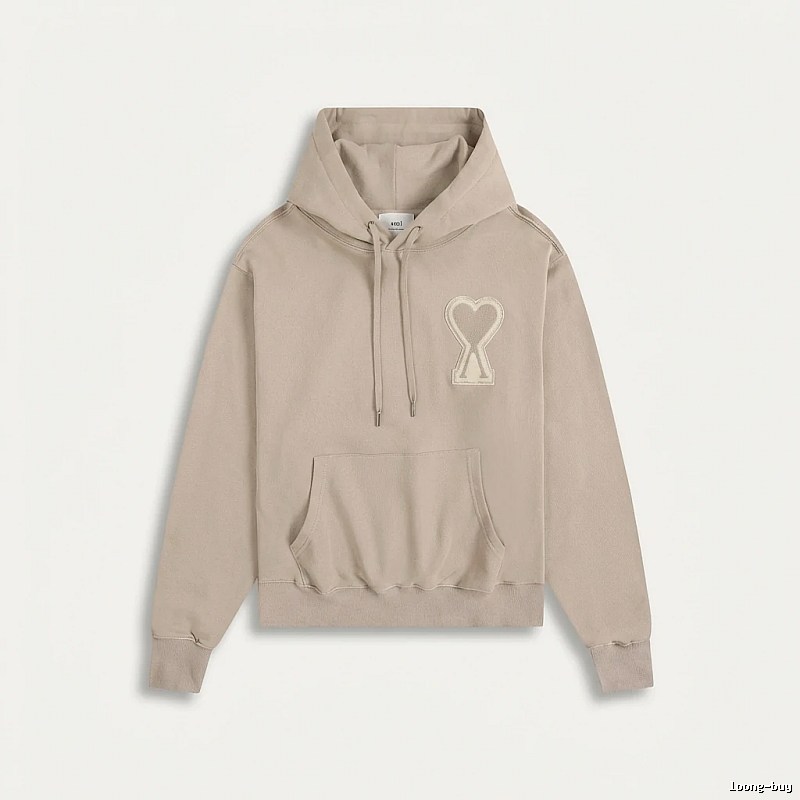 AMI Love Trend Brand Beige Sweatshirt