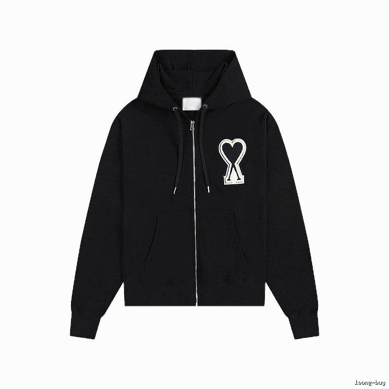 AMI Love Trendy and Cool Black Sweatshirt