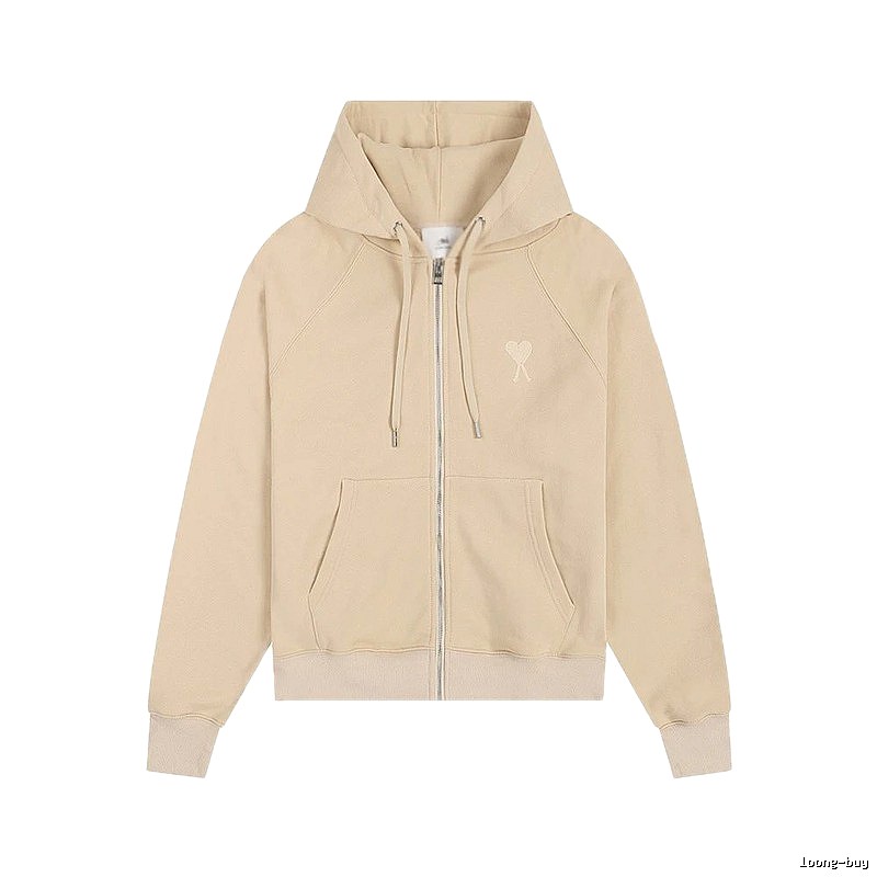 AMI minimalist style beige sweatshirt