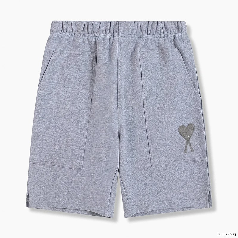 AMI pattern casual gray shorts