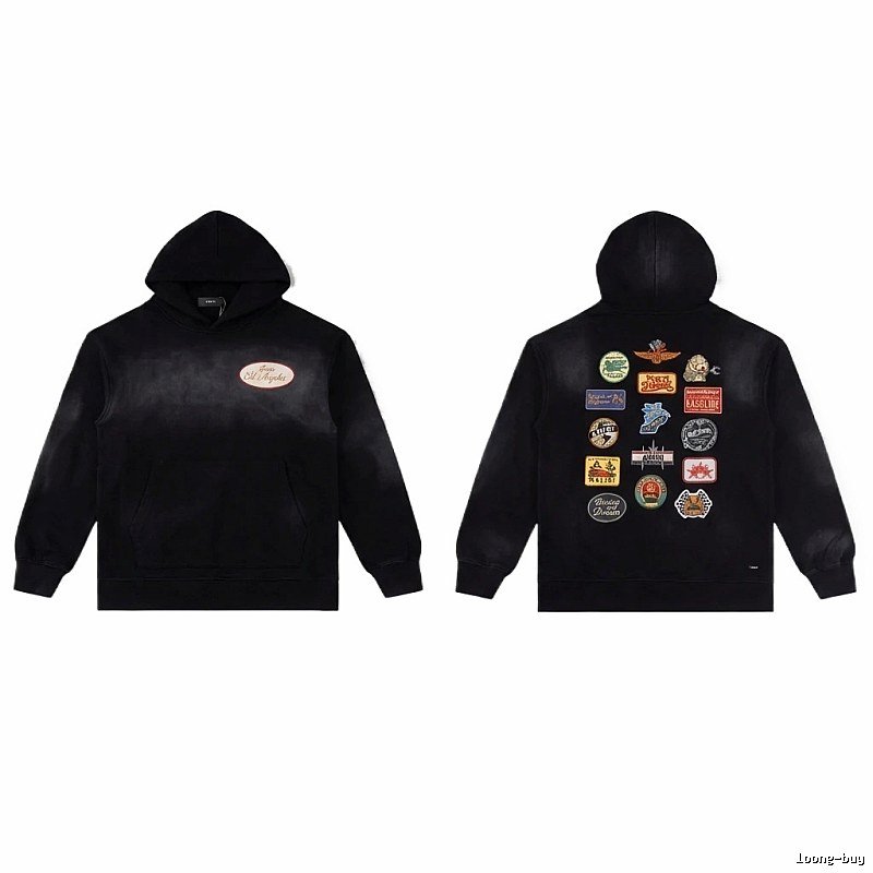 AMIRI Badge Style Black Hoodie