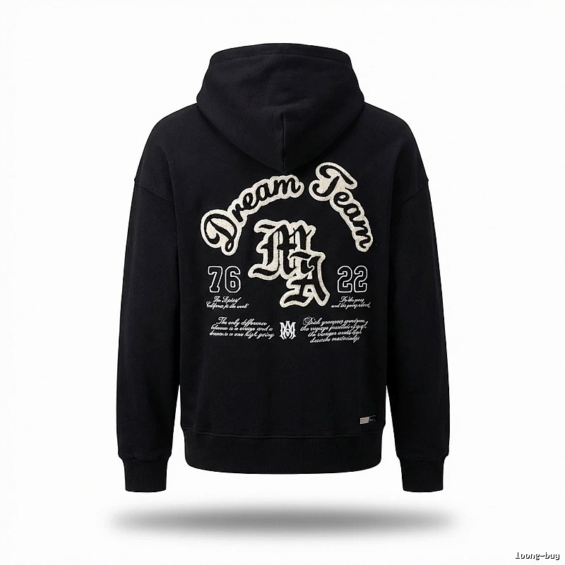 AMIRI Dream Team retro-style black sweatshirt