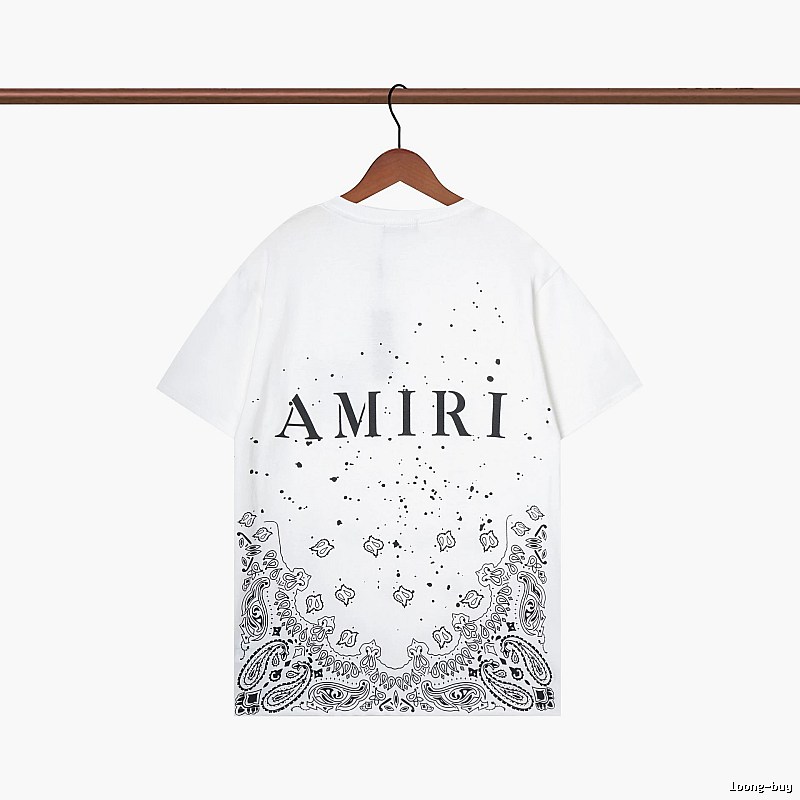 Amiri Gift Ready Graphic T-shirt White Blue Amiri with Standout Detail