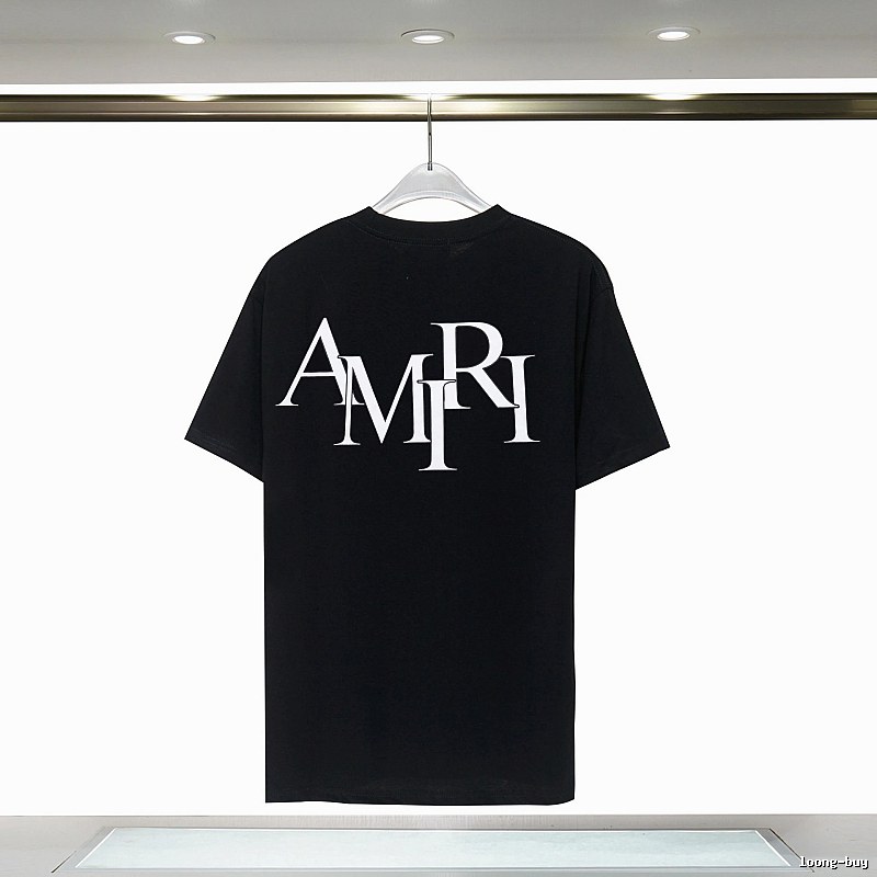Amiri Premium Style Graphic T-shirt White Blue Amiri for Minimal Outfits