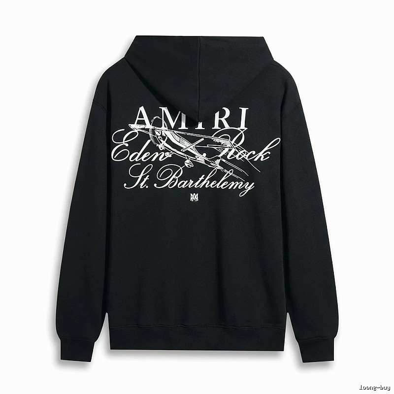AMIRI Printed Retro Style Black Sweatshirt