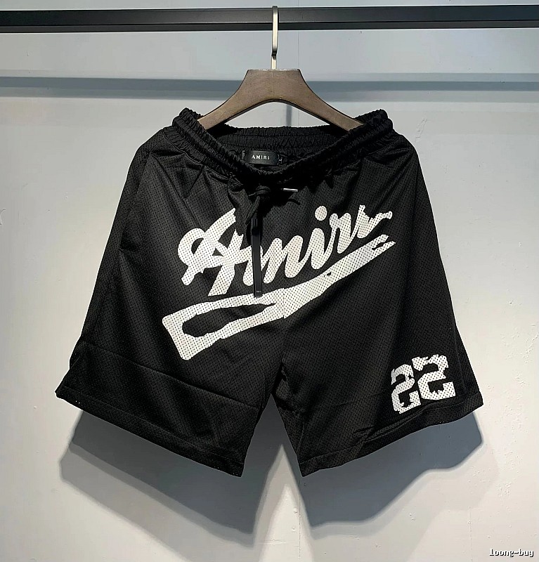 AMIRI Printed Street Style Black Shorts