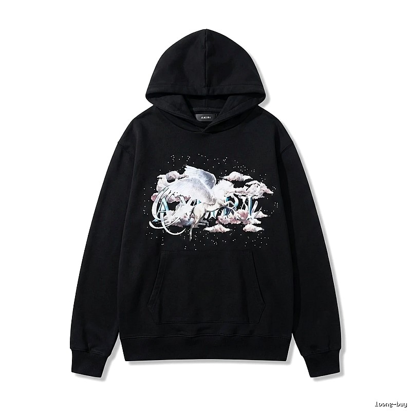 AMIRI Printed Trendy Black Sweatshirt