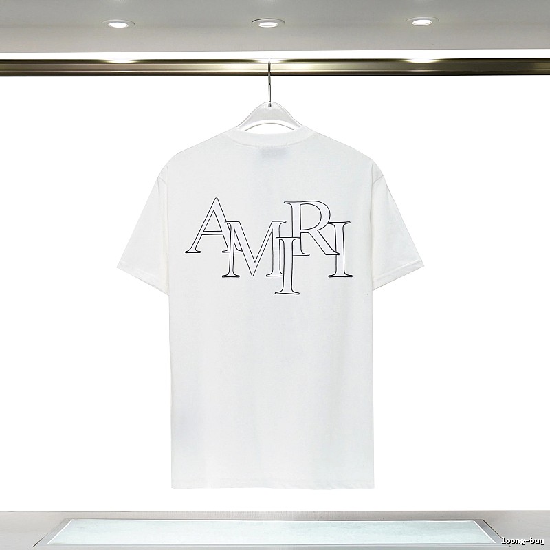 Amiri Relaxed Graphic T-shirt White Blue Amiri with Versatile Design
