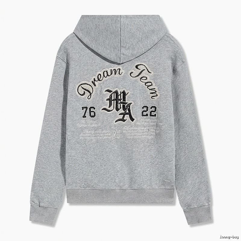 AMIRI Retro Style Grey Hoodie