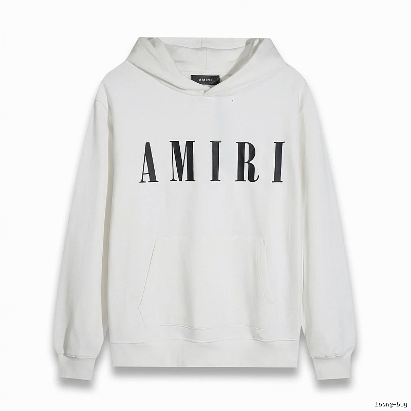 AMIRI simple style white hoodie