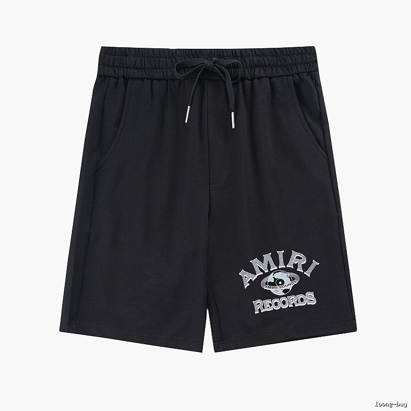 Amiri Streetwear Logo shorts Black Casual Amiri with Logo Accent