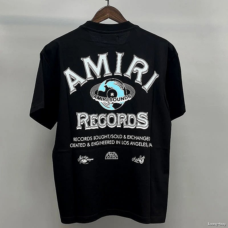Amiri White Black Records Graphic T-Shirt Layered Outfit