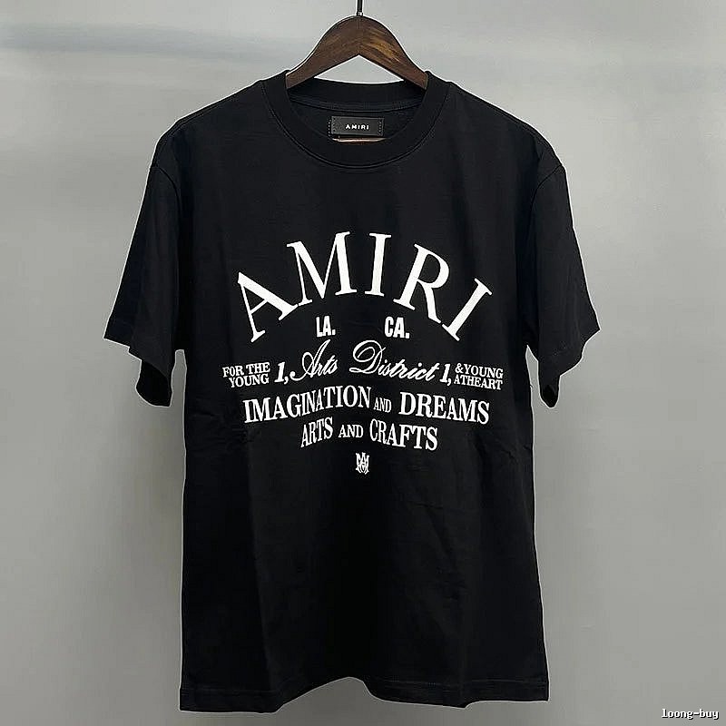 Amiri White Black Records Graphic T-Shirt Minimal Look