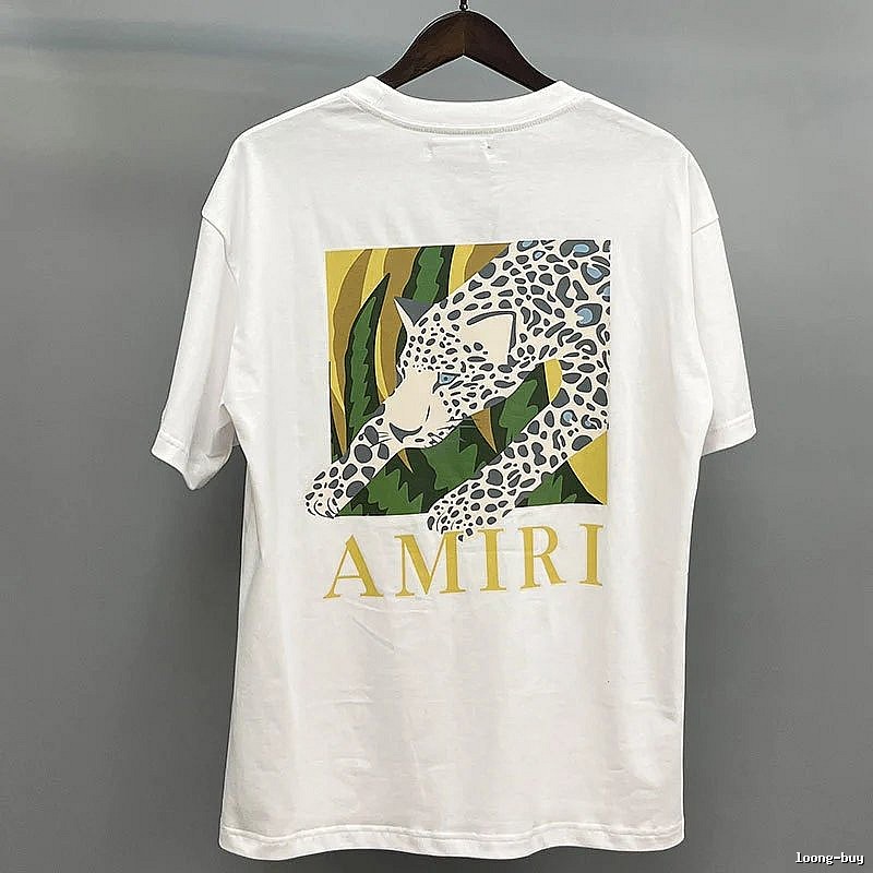 Amiri White Records Graphic T-Shirt Outdoor Days