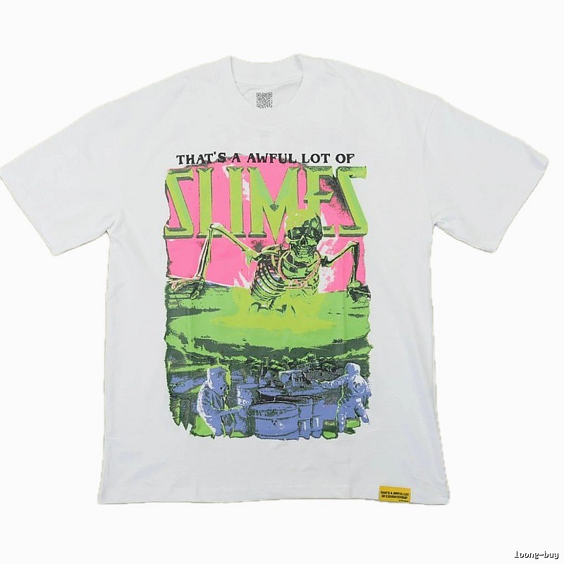AwfulLot Skull Street Style White T-Shirt