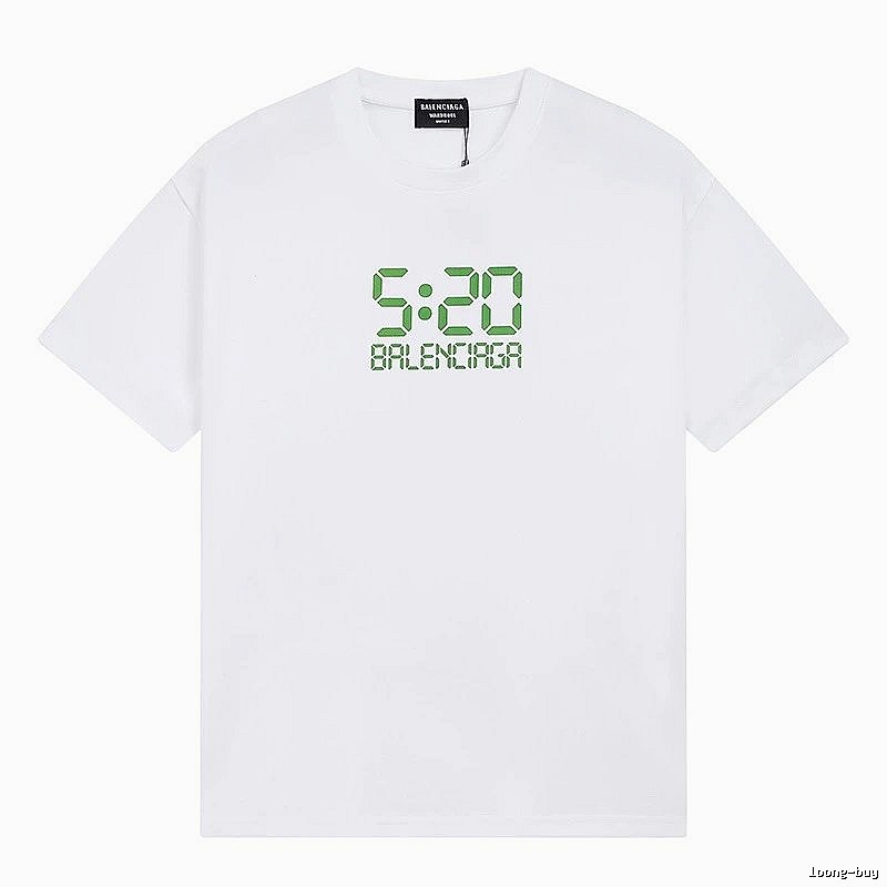 Balenciaga digital-style white T-shirt