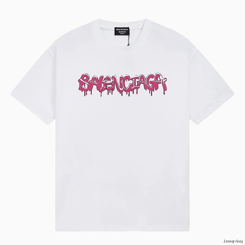 Balenciaga Graffiti Street Style White T-shirt