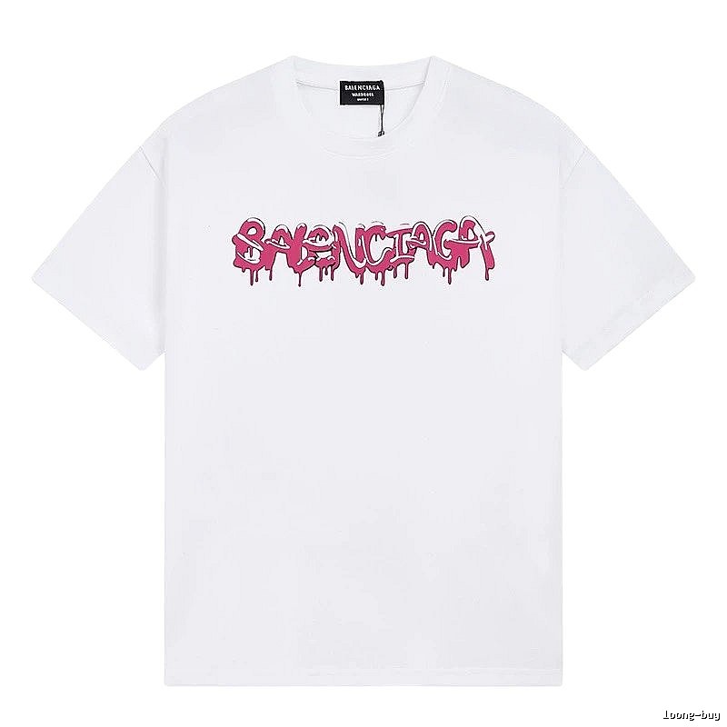 Balenciaga graffiti-style white T-shirt