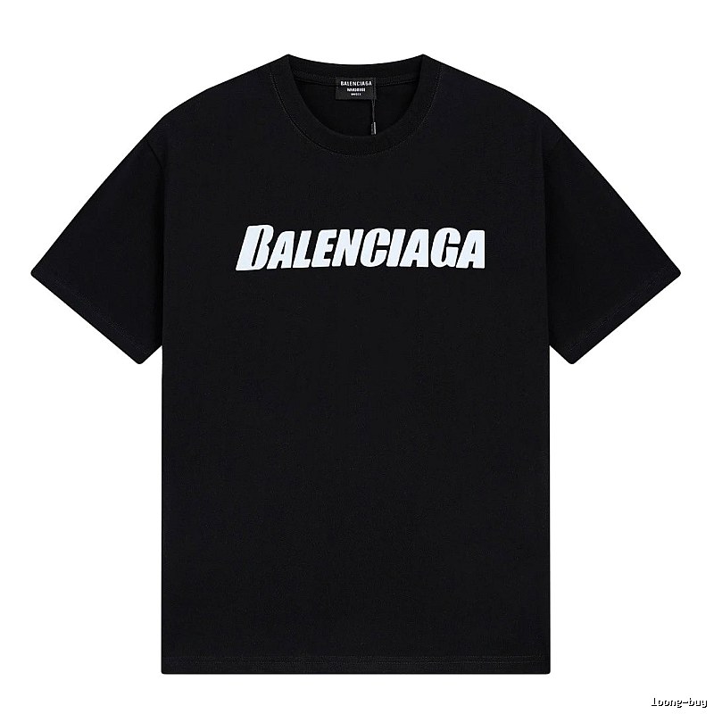 Balenciaga minimalist style black T-shirt