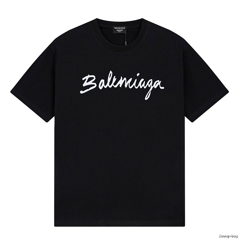 Balenciaga minimalist style black T-shirt