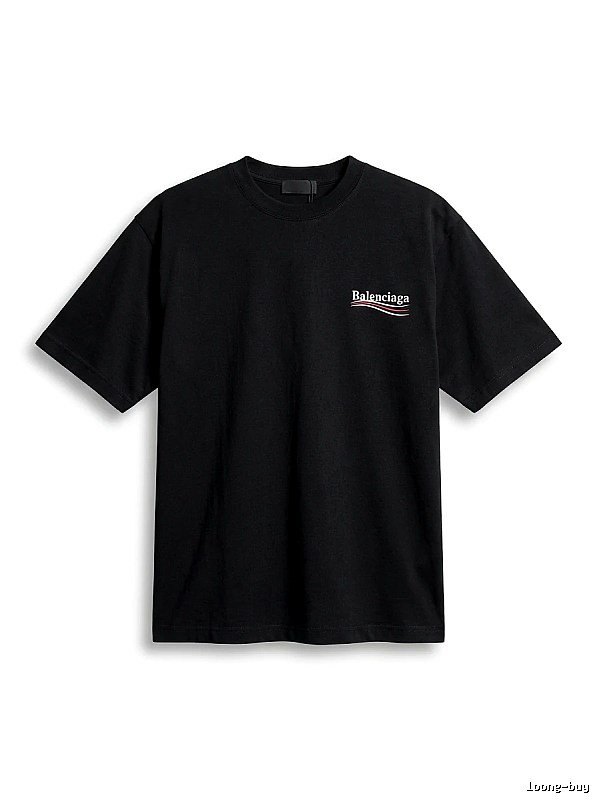 Balenciaga minimalist style black T-shirt