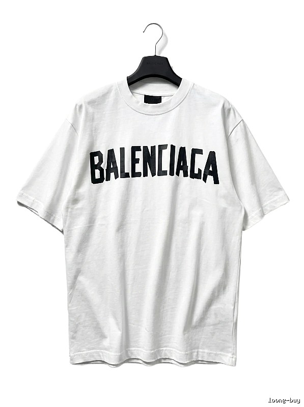 Balenciaga minimalist style white T-shirt