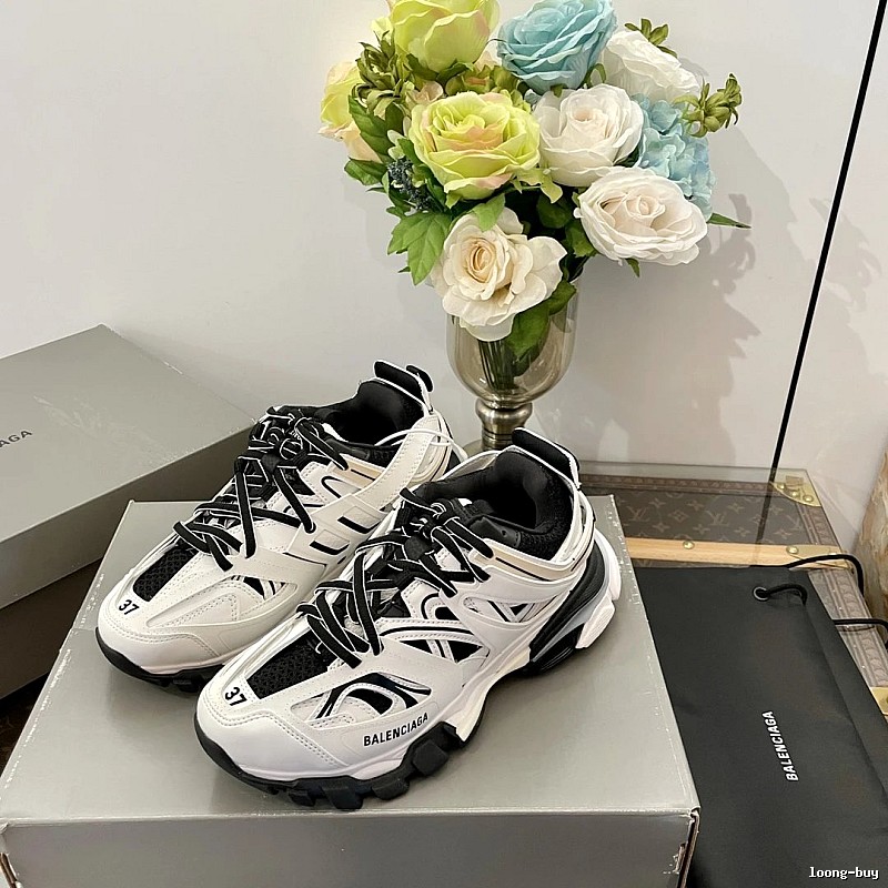 Balenciaga White Runner Sneaker with White Detail