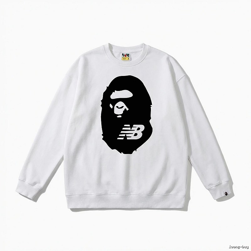 Bape Ape Head Classic White Sweatshirt