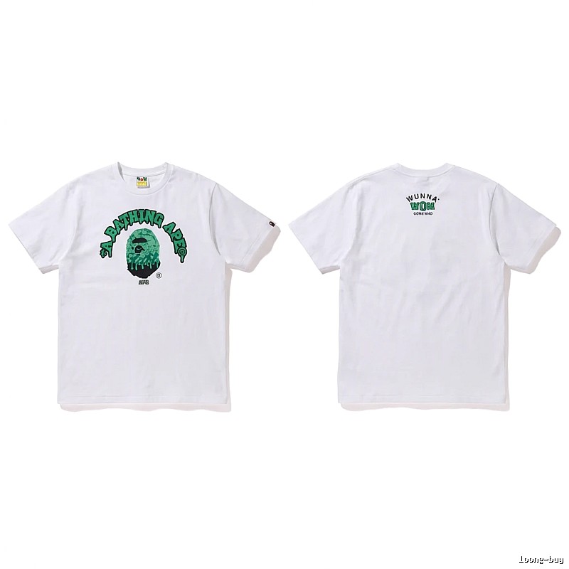 Bape Ape Head Minimalist Style White T-shirt