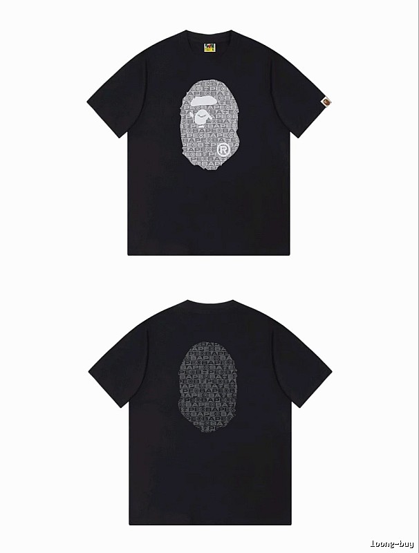 Bape Ape Head Trendy and Cool Black T-shirt