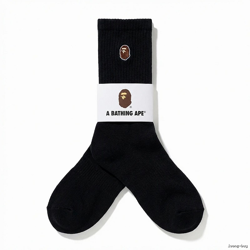Bape Ape Head Trendy Black Socks