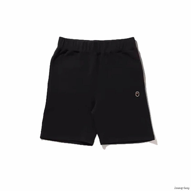 Bape basic black shorts