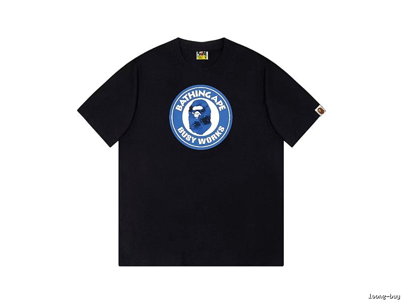 Bape Blue Label Trendy Cool Black T-shirt