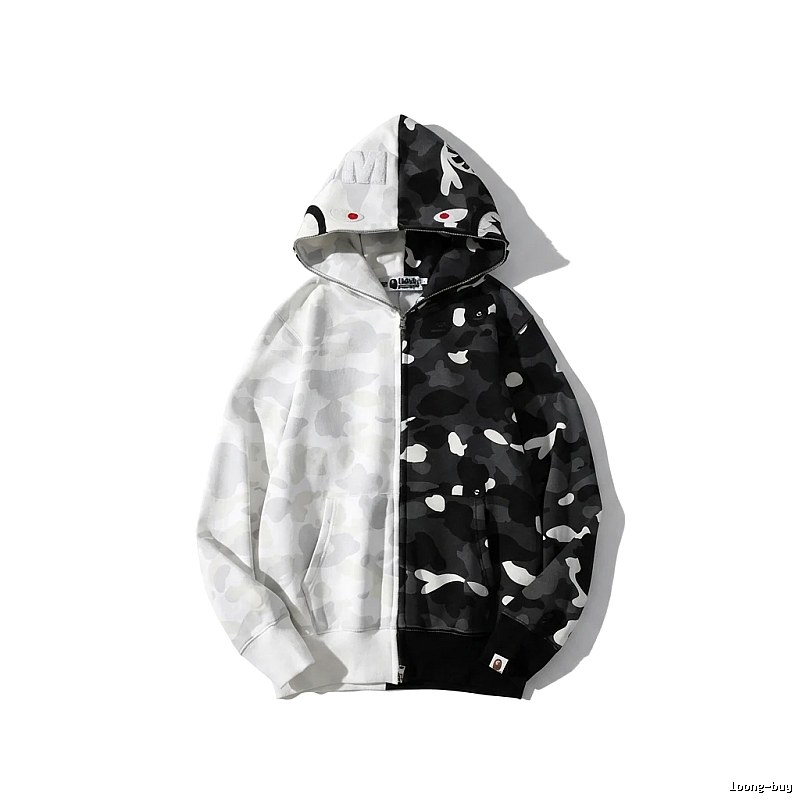 Bape camouflage patchwork style coat