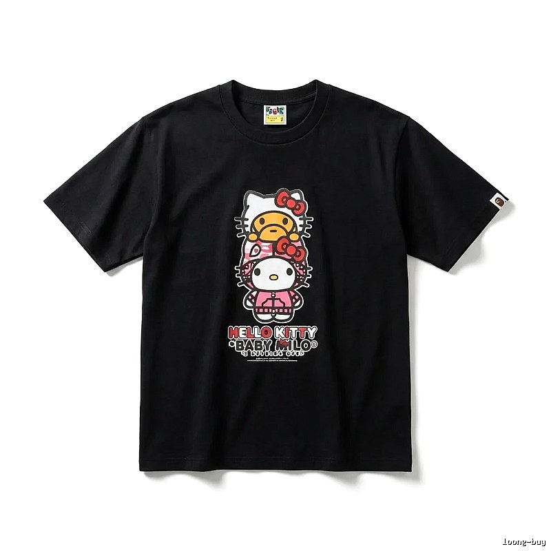 Bape Co-branded Hello Kitty Black T-shirt