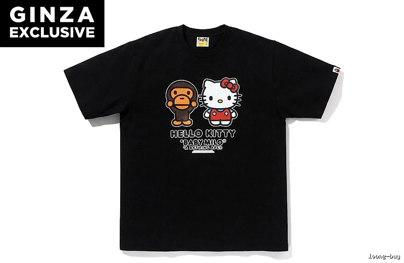 Bape Co-branded Hello Kitty Black T-shirt