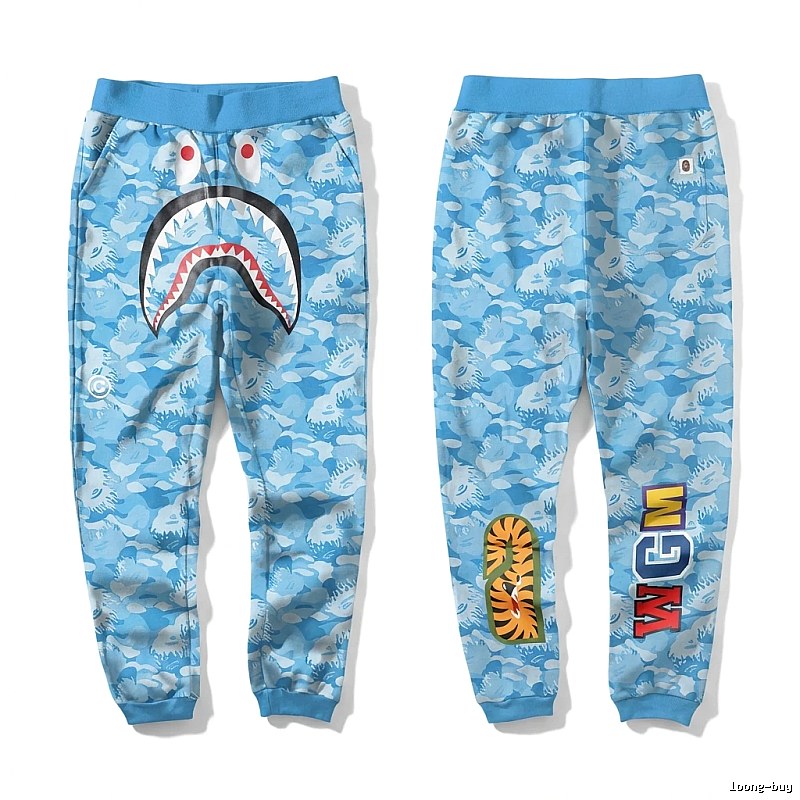 Bape Shark Camouflage Style Sweatpants