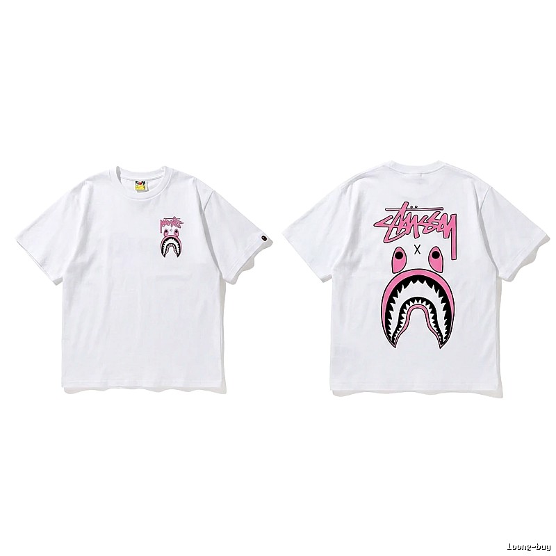 Bape Shark Co-branded White T-shirt
