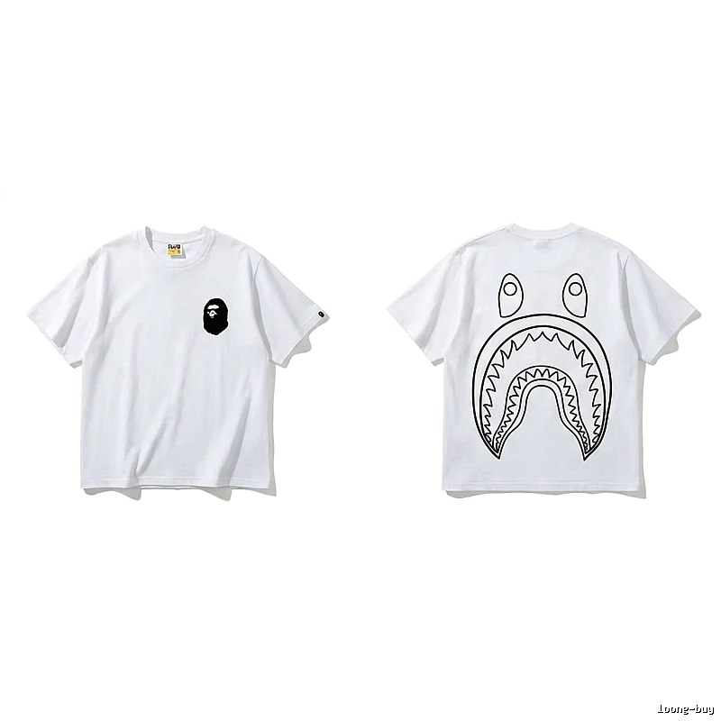 Bape Shark Series Simple White T-shirt