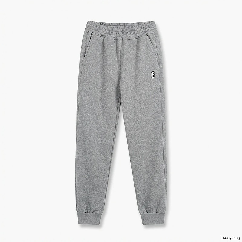 Basic style casual gray sweatpants of MLB