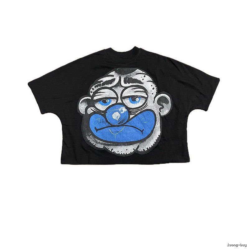 Billionaire Cartoon Trendy Brand Black T-shirt