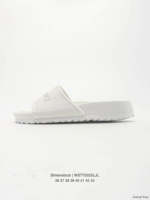 Birkenstock Minimalist Casual Style White Slide Sandals