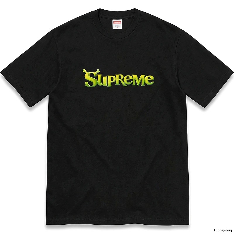 Black T-shirt with Supreme letter print