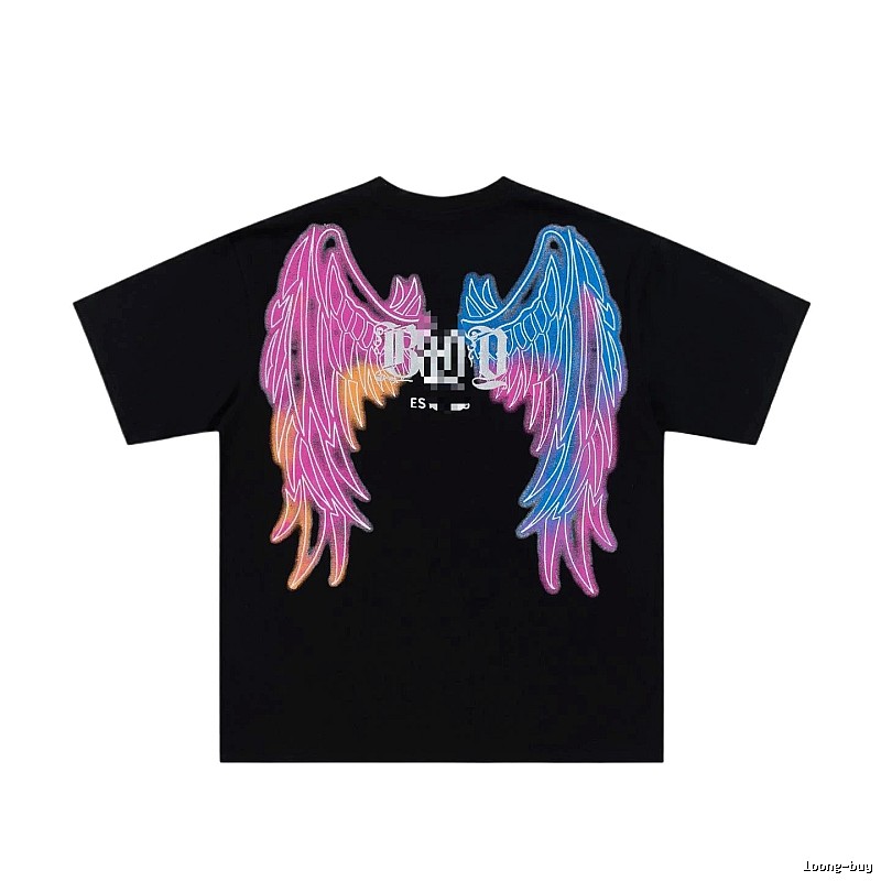 BOY Iridescent Wings Street Style Black T-Shirt
