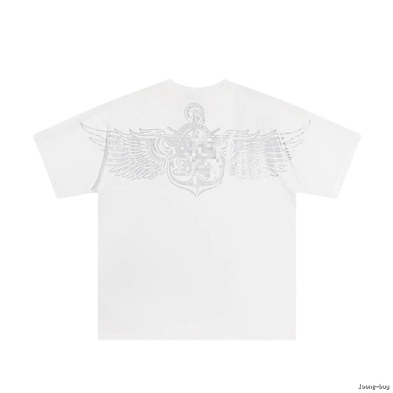 BOY Wing Print Street Style White T-Shirt
