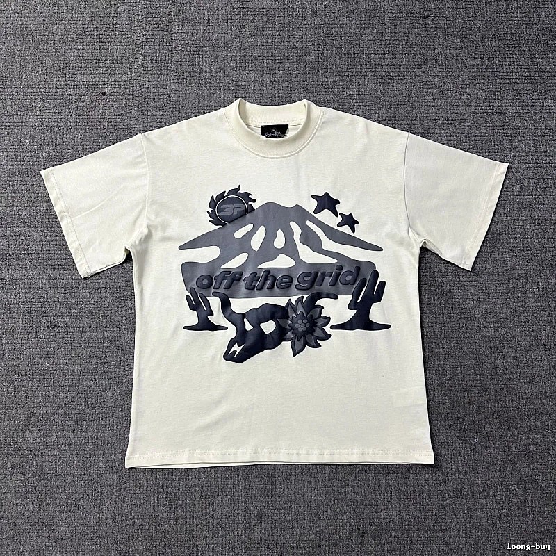 Broken Planet Resort Graphic T-shirt White Cotton Bold with Premium Look